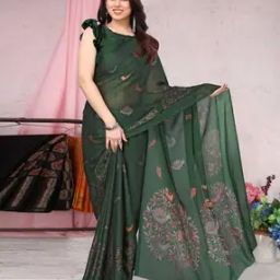 Madhubani Printed Saree-image-43