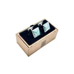Men Square Shaped Stone-Studded Cufflinks-image-53