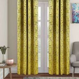Set of 2 Printed Eyelet Door Curtains-image-38