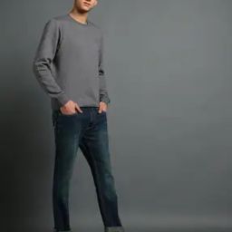 Men Mid-Wash Straight Fit Jeans-image-72