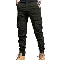Men Relaxed Fit Cargo Joggers-picture-23