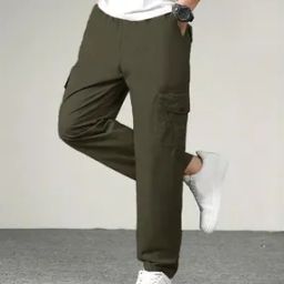 Men Relaxed Fit Cargo Pants with Insert Pockets-picture-24