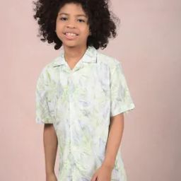 Boys Viscose Floral Slim Fit Shirt-10