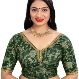 Women Printed Back-Open Blouse-image-86