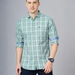 Men Checked Slim Fit Shirt-image-74