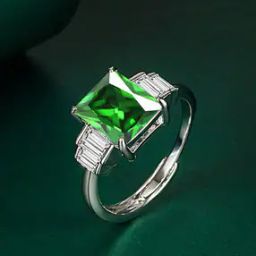 Silver-Plated American Diamond-Studded Classic Ring-image-93