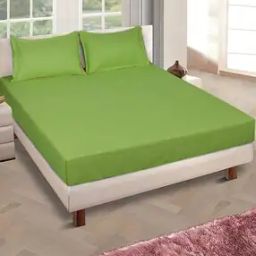 150 TC Queen Size Double Bedsheet with 2 Pillow Covers-image-4