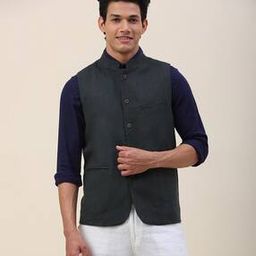 fabindia Nehru jacket with Pockets-picture-49