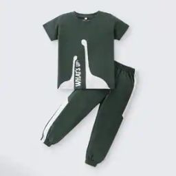 Boys Printed Lounge Pants & T-Shirt Set-picture-43