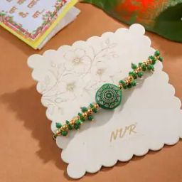 Tie-Up Artificial Beads Round Shape Thread Rakhi -10