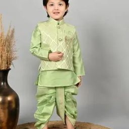 Boys Full Length Kurta Dhoti Set-image-120