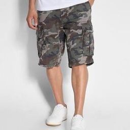 Men Camouflage Print Regular Fit Shorts-image-47