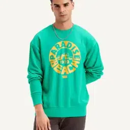 Men Typographic Print Regular Fit Crew-Neck T-Shirt-picture-44