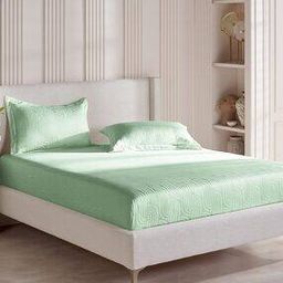ddecor live beautiful Cotton King Bed Sheet Set With 2 Pillow Covers -picture-9