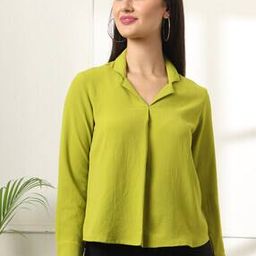 Women Regular Fit Top with Collar Neck-image-43