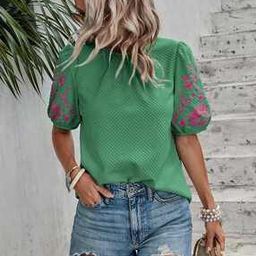 outzidr global Women Embroidery Top-picture-36