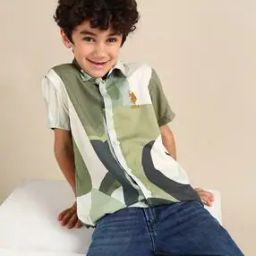 Boys Printed Regular Fit Shirt-22