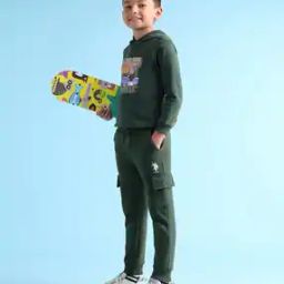 Boys Regular Fit Cargo Joggers-image-65