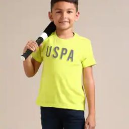 Boys Brand Print Regular Fit Round-Neck T-Shirt-image-67