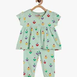 Girls Printed Top & Pants Set-picture-50