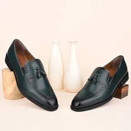 louis stitch Men Slip-On Mocassins with Tasseled Accent-picture-22