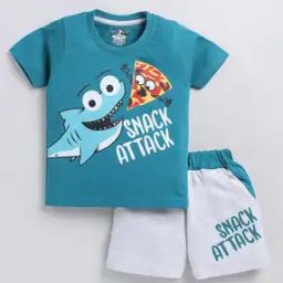 Boys Graphic Shorts & T-shirt Set-image-89