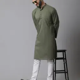 even Micro Print Long Kurta with Patch Pocket-picture-28