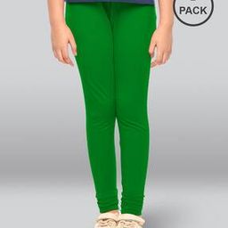 lyra Pack of 2 Girls Cotton Elastane Stretch Slim Fit Leggings-picture-15