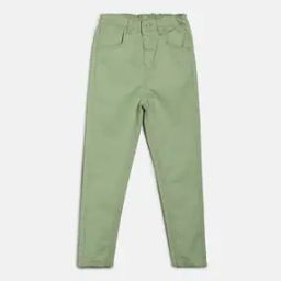 Cotton Pants with Back Elasticated Waist-image-73