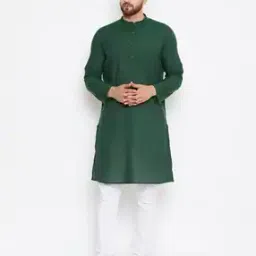 Long Kurta with Mandarin Collar-20