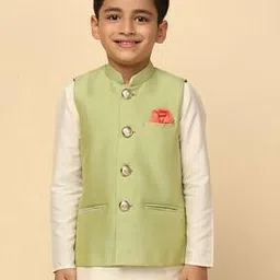 Mandarin Collar Waistcoat with Insert Pockets-46