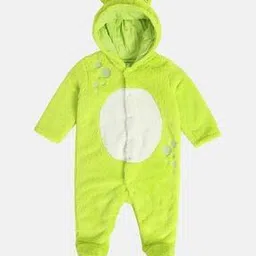 Infants Faux-Fur Hooded Sleepsuit-picture-21