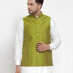 Nehru Jacket with Mandarin Neck-25