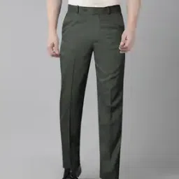  Men Mid Rise Relaxed Fit Trousers-image-1