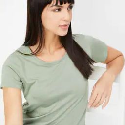 Women Round Neck T-shirt-43