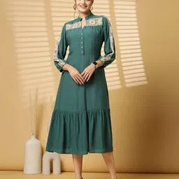 Women Embroidery  Anarkali Kurta-38