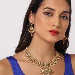 matchitt Pota Stone Copper Necklace Set - JW-10231049PGR-picture-27