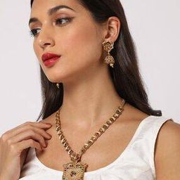 Pota Stone Copper Necklace Set -JW-10231053PGR-image-75