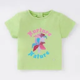 Girls Nurture Print Back-Knot T-Shirt-image-37