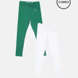 Solid  Ankle Length Leggings-image-0
