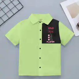 Boys Typographic Print Regular Fit Shirt-image-95