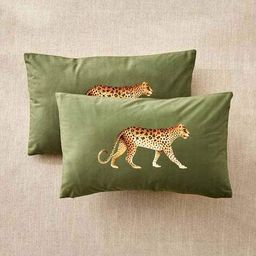 home centre Set of 2 Printed Rectangular Shaped Cushion Covers image 1