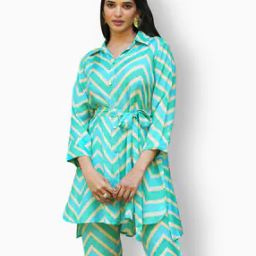 Chevron Print 2-Piece Co-Ord Set-image-40