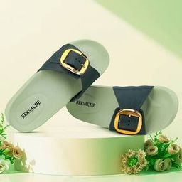 Women Slides with Buckle Accent-picture-12