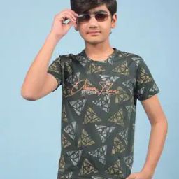 Boys Typographic Print Round-Neck T-Shirt-image-15