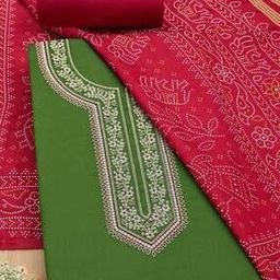 Women Embroidery Unstitched Dress Material-image-97