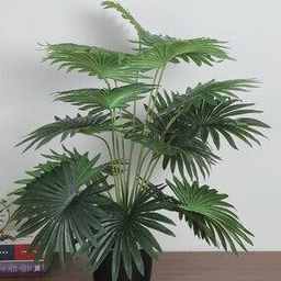 Artificial Fan Palm Plant Tall Basic Pot -39