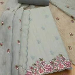  Women Floral Unstitched Dress Material-image-18