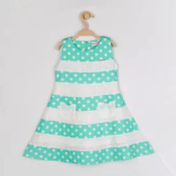 Polka-Dot Print A-line Dress-26