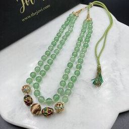 Pearl Double Line Short Necklace-image-14